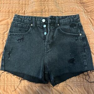 Wild Fable Black Distressed Jean Shorts